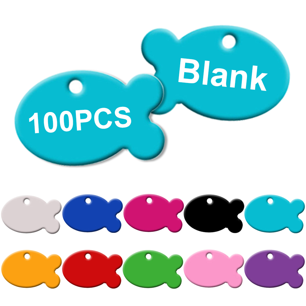 Pet Supplies Wholesale - Wholesale 100Pcs Fish Shaped Pet ID
