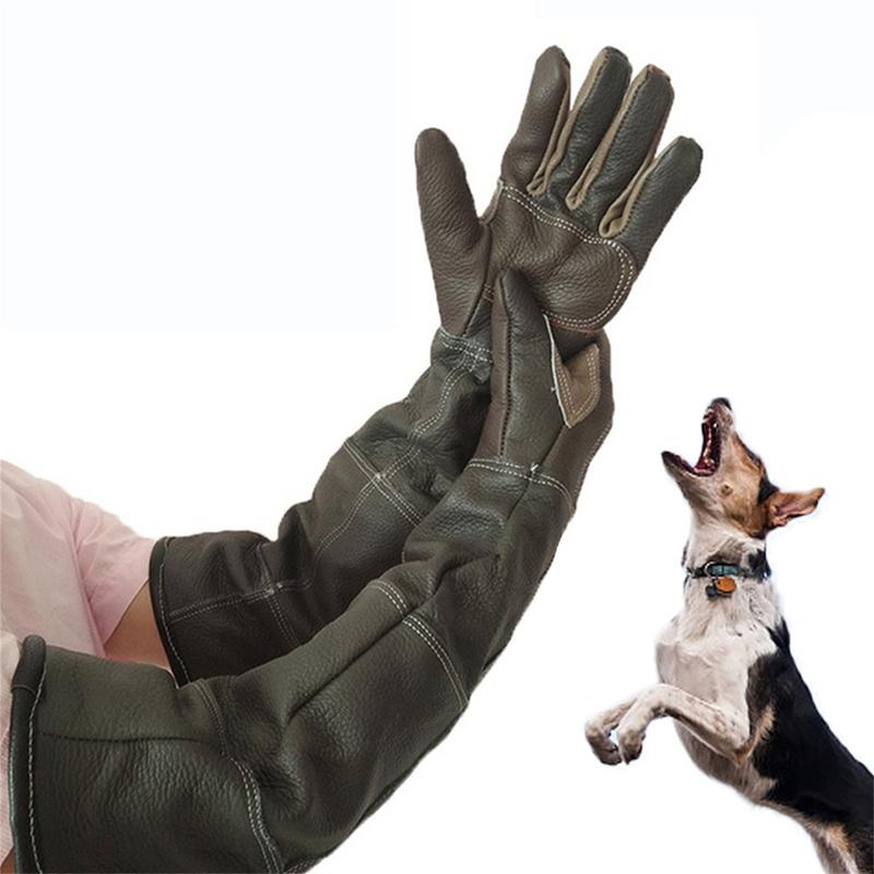 Pet Grooming Glove - Pet Gloves Cowhide Leather Anti-grasping Anti