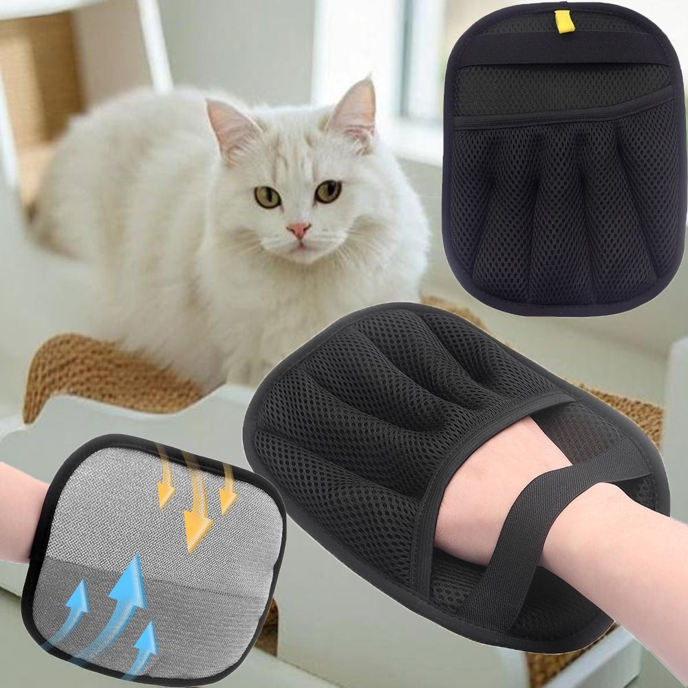 Pet Grooming Glove - Two-way Pet Hair Removal Gloves Reusable