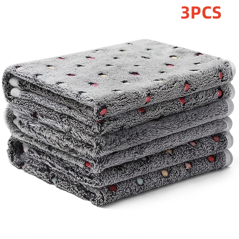 Pet Supplies Nz - 3PCS Soft Fluffy Pet Blanket Cute