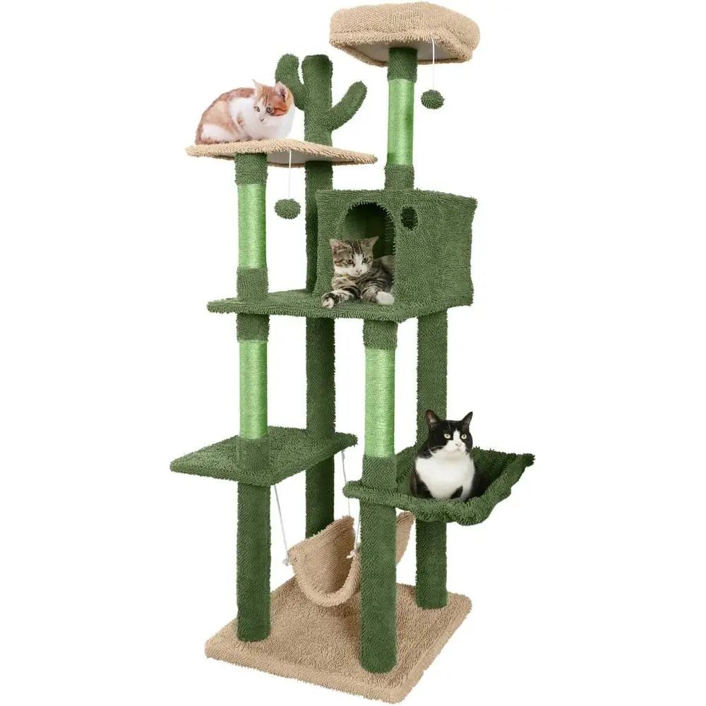 Multi-Level 70-Inch Cactus-The - đánh giá và giá Cat Scratching Post