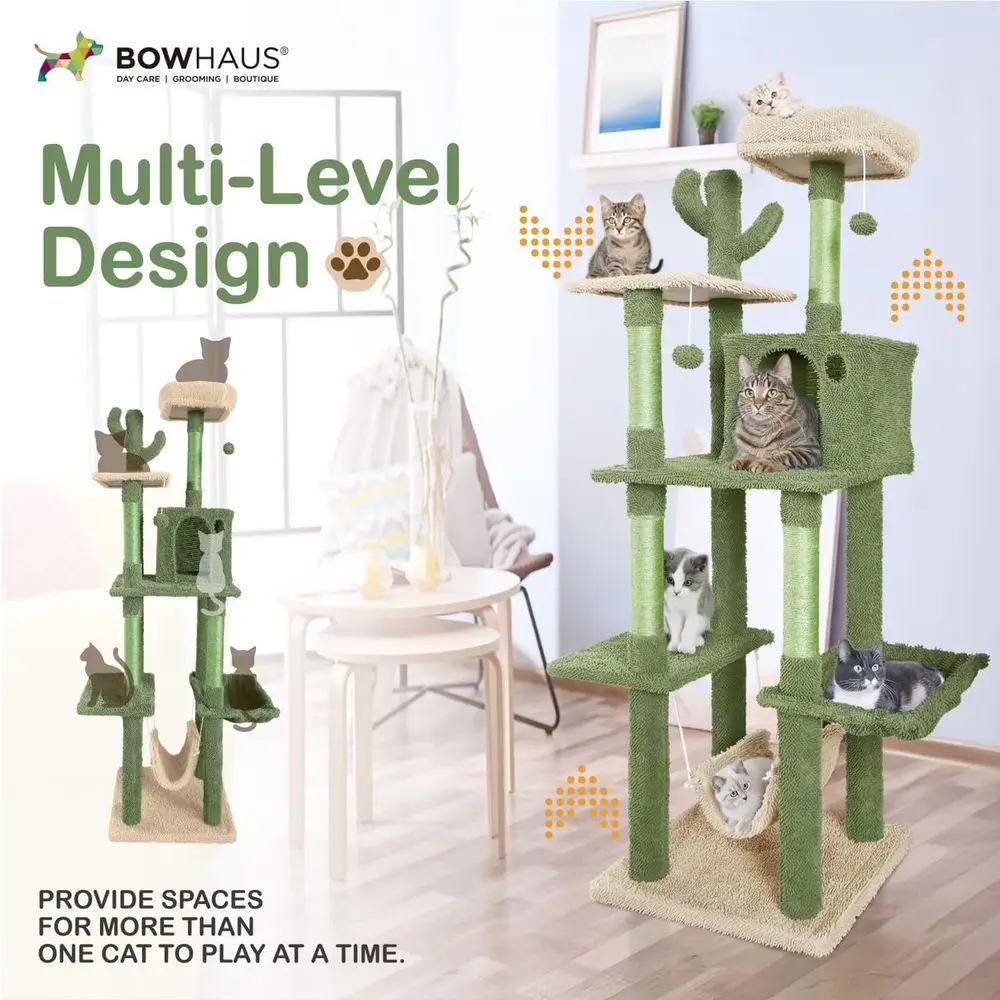 Multi-Level 70-Inch Cactus-The - đánh giá và giá Cat Scratching Post