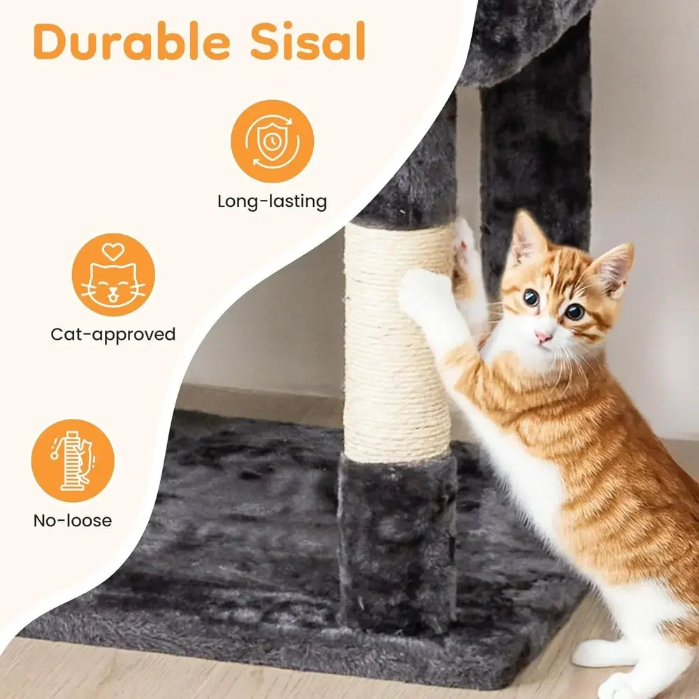 74 Tall Cat Tree Tower with Sc - đánh giá và giá Cat Scratching Post