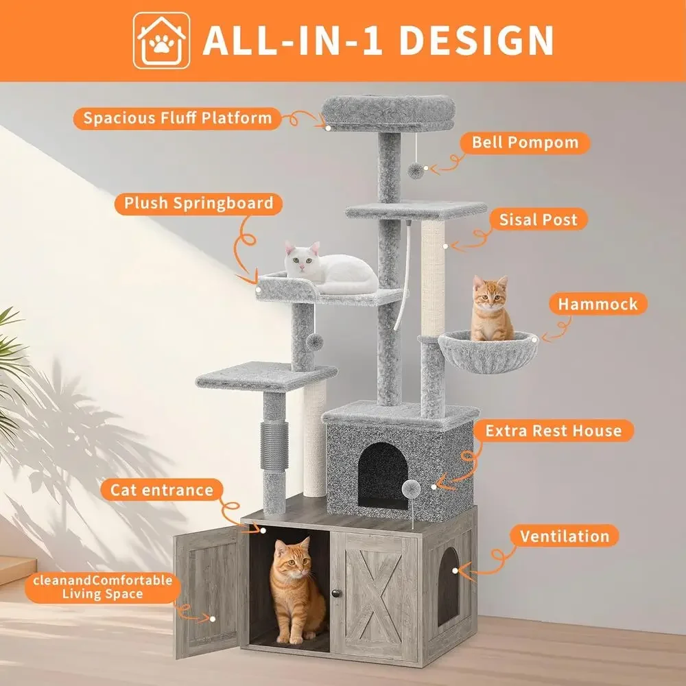 Large Multi-Level Cat Playhous - đánh giá và giá Cat Scratching Post