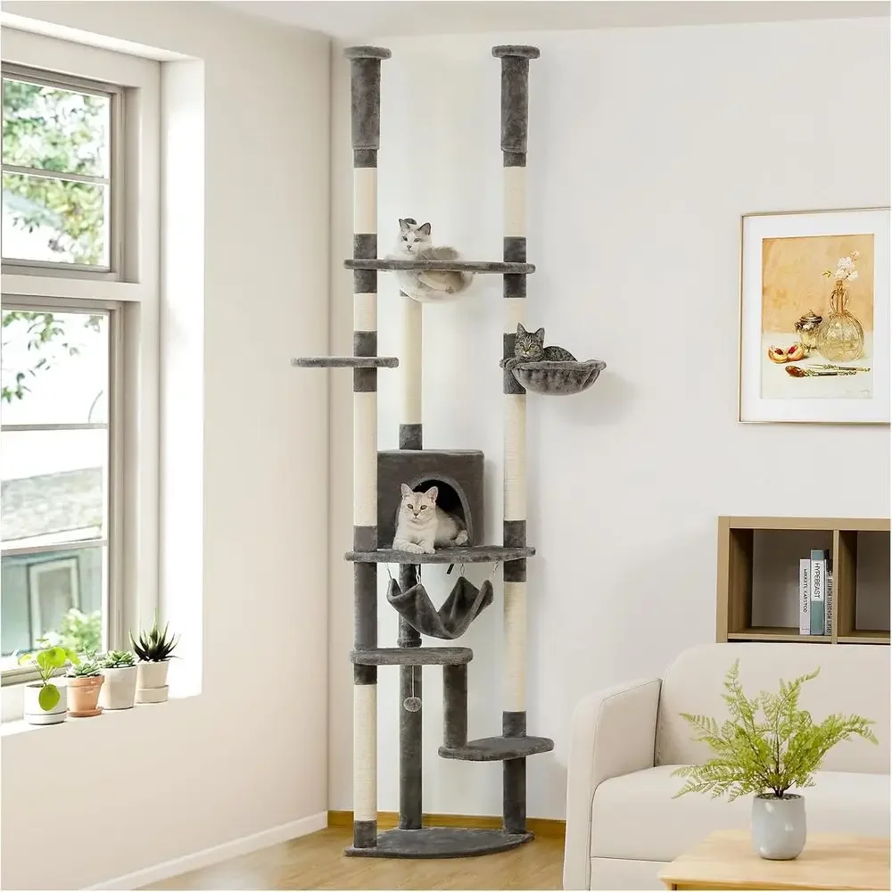 Adjustable Height Cat Tower: S - đánh giá và giá Cat Scratching Post