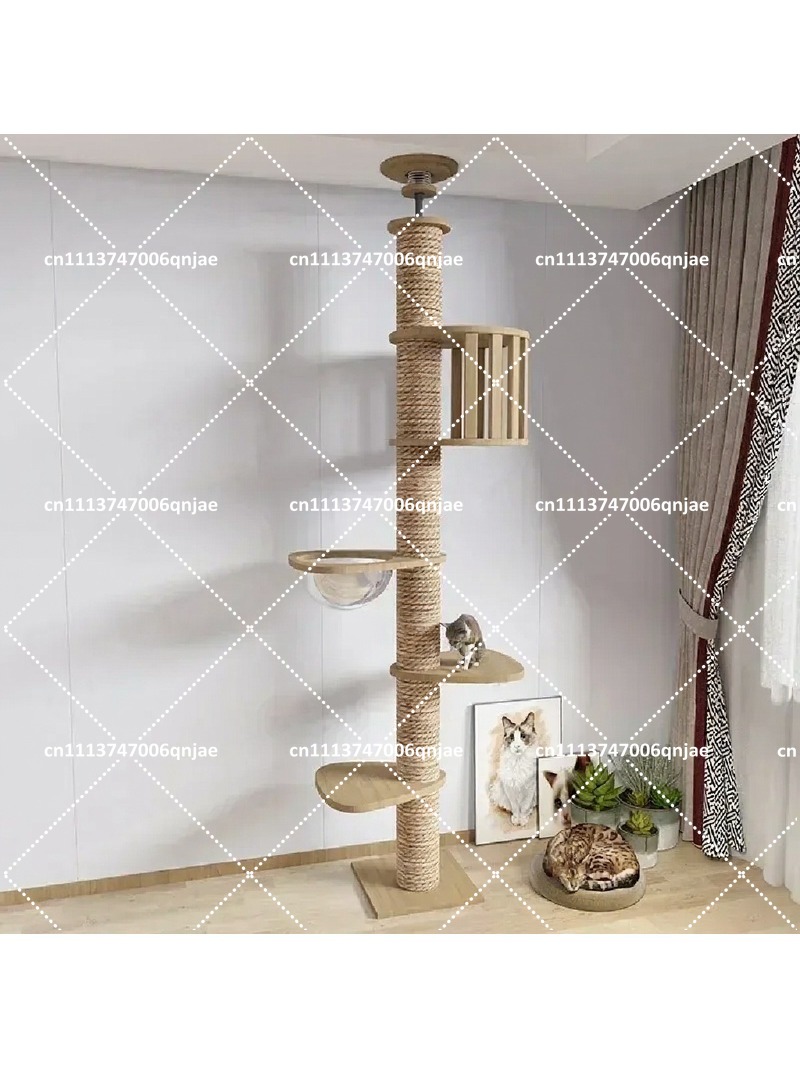 Indoor Wooden Cat Tree House M - đánh giá và giá Cat Scratching Post