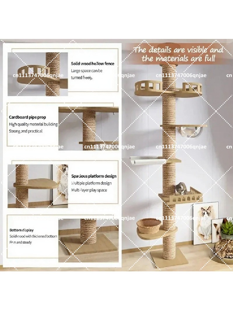 Indoor Wooden Cat Tree House M - đánh giá và giá Cat Scratching Post