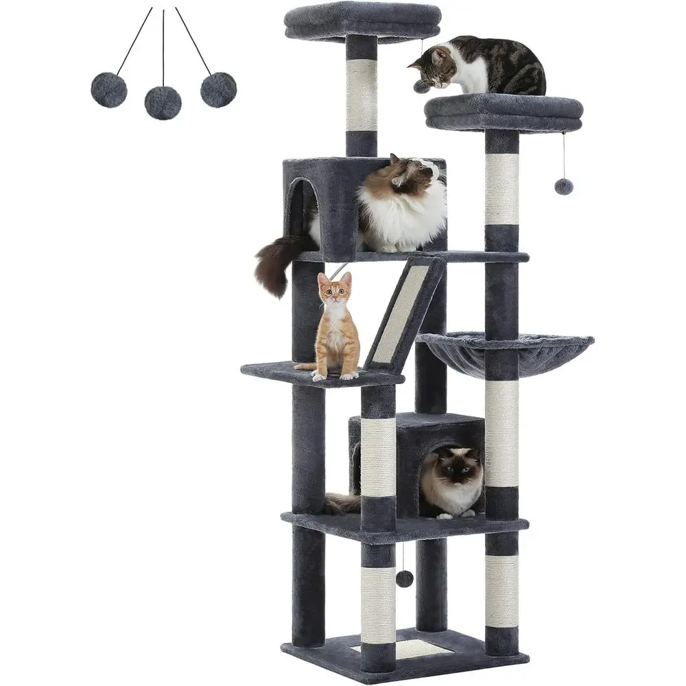70 High Cat Tree with 2 Condos - đánh giá và giá Cat Scratching Post
