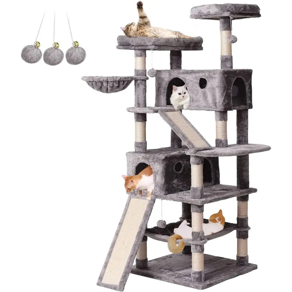 Multi-Level 70.1 Cat Tree with - đánh giá và giá Cat Scratching Post