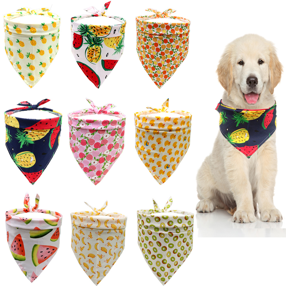Pet saliva towel Fruit pet sca - đánh giá và giá Pet Supplies Wholesale