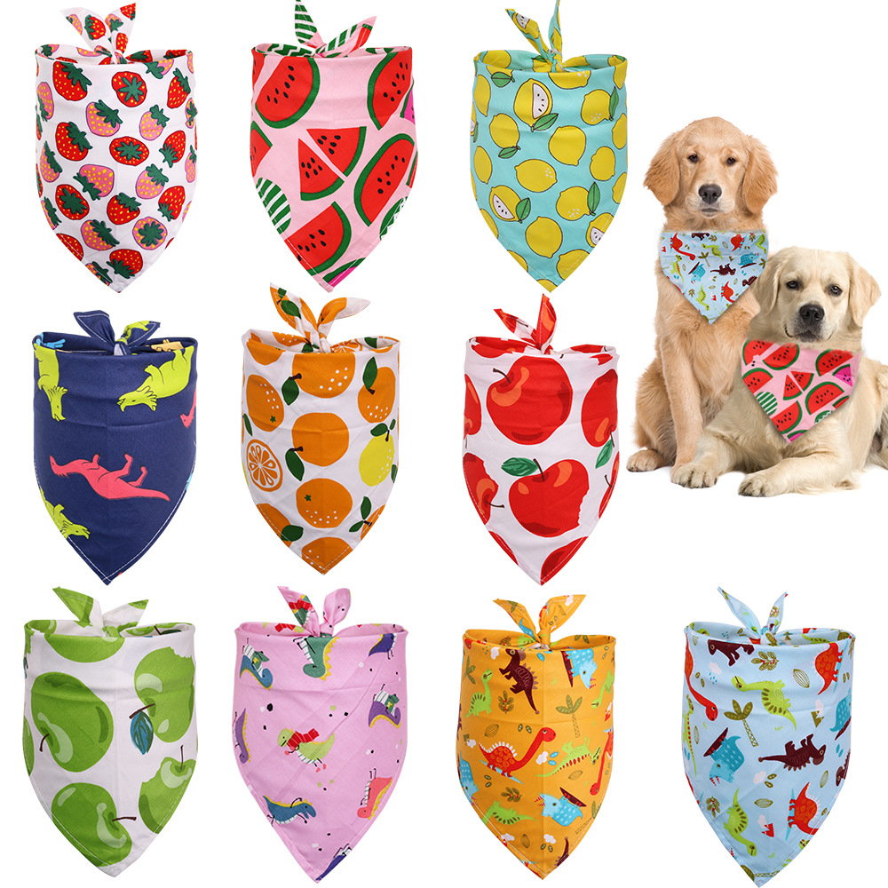 Pet saliva towel Fruit pet sca - đánh giá và giá Pet Supplies Wholesale