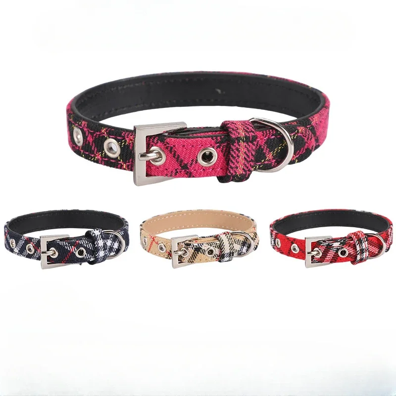 Pet Collar Scottish Plaid Dog  - đánh giá và giá Pet Supplies Nz