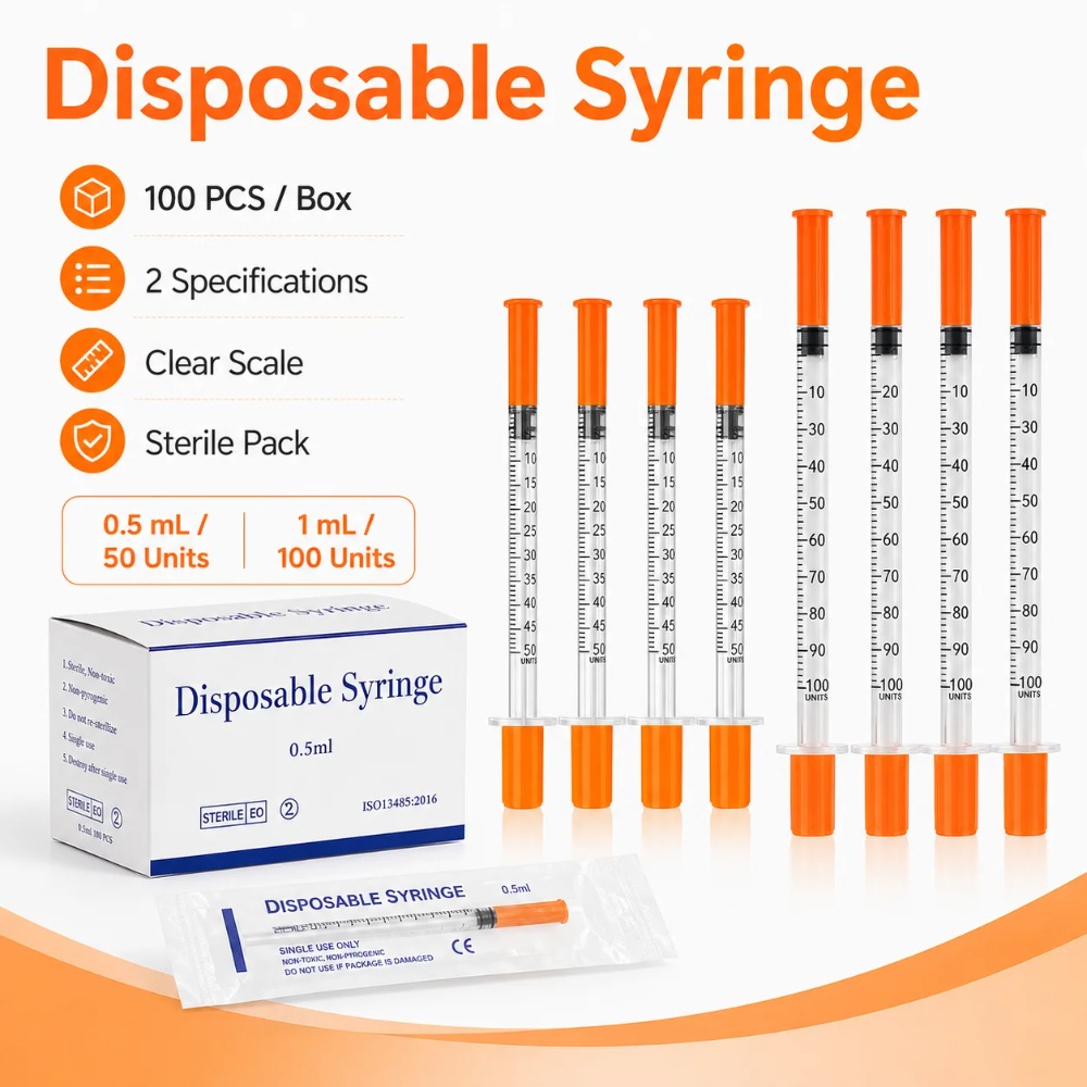 100pcs Disposable Syringe1ml 0 - đánh giá và giá Pet Supplies Nz