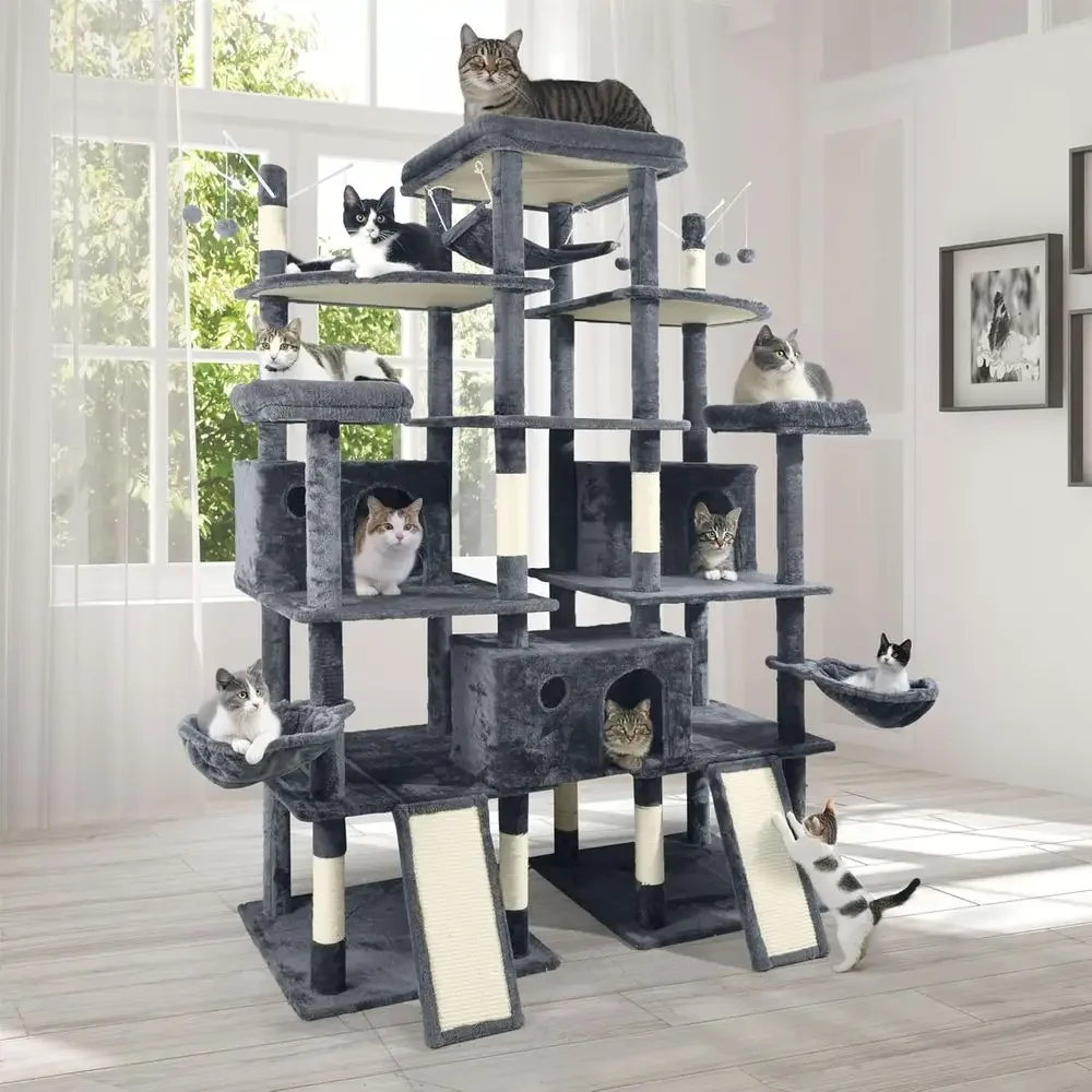 80-Inch Tall Cat Tower for Lar - đánh giá và giá Cat Scratching Post