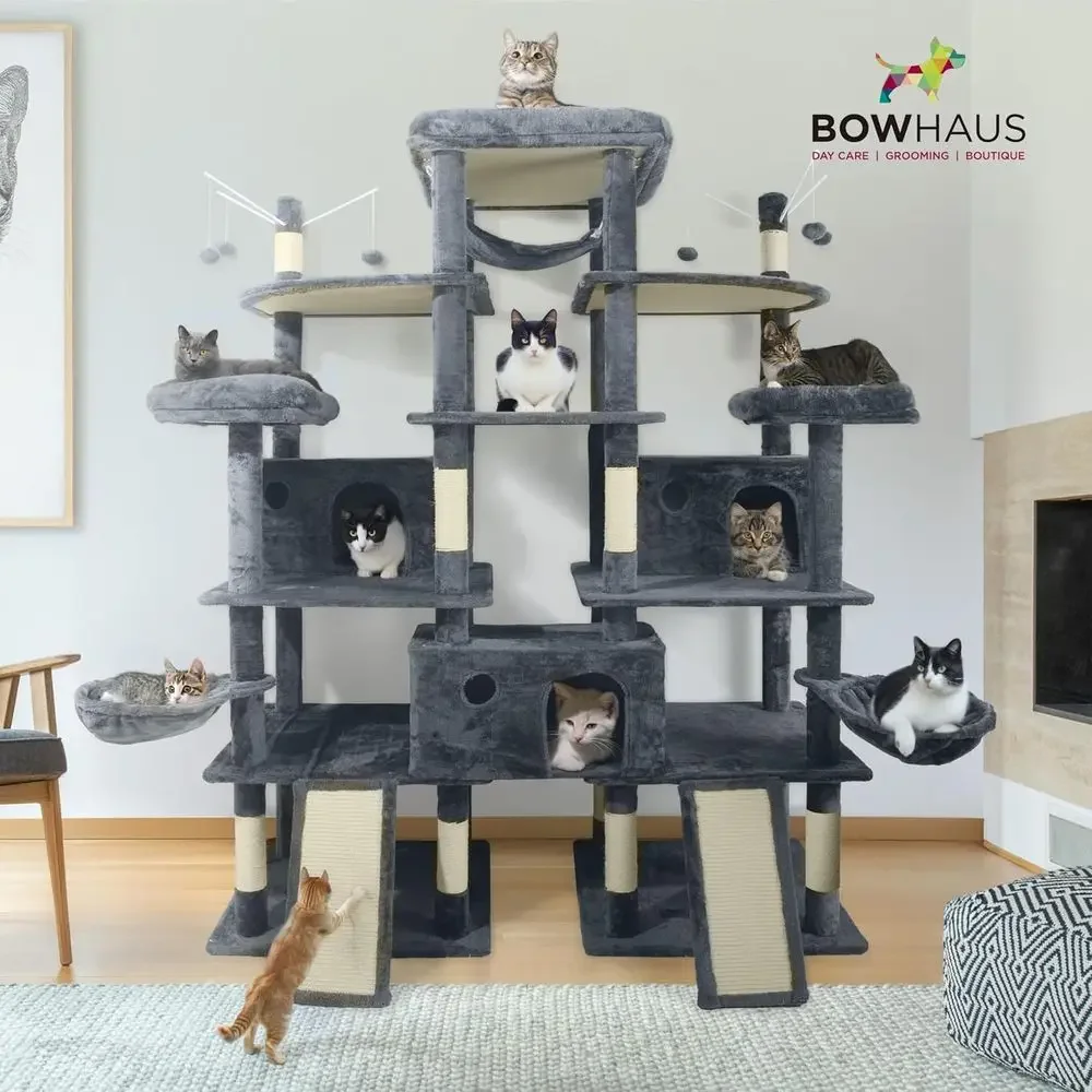 80-Inch Tall Cat Tower for Lar - đánh giá và giá Cat Scratching Post