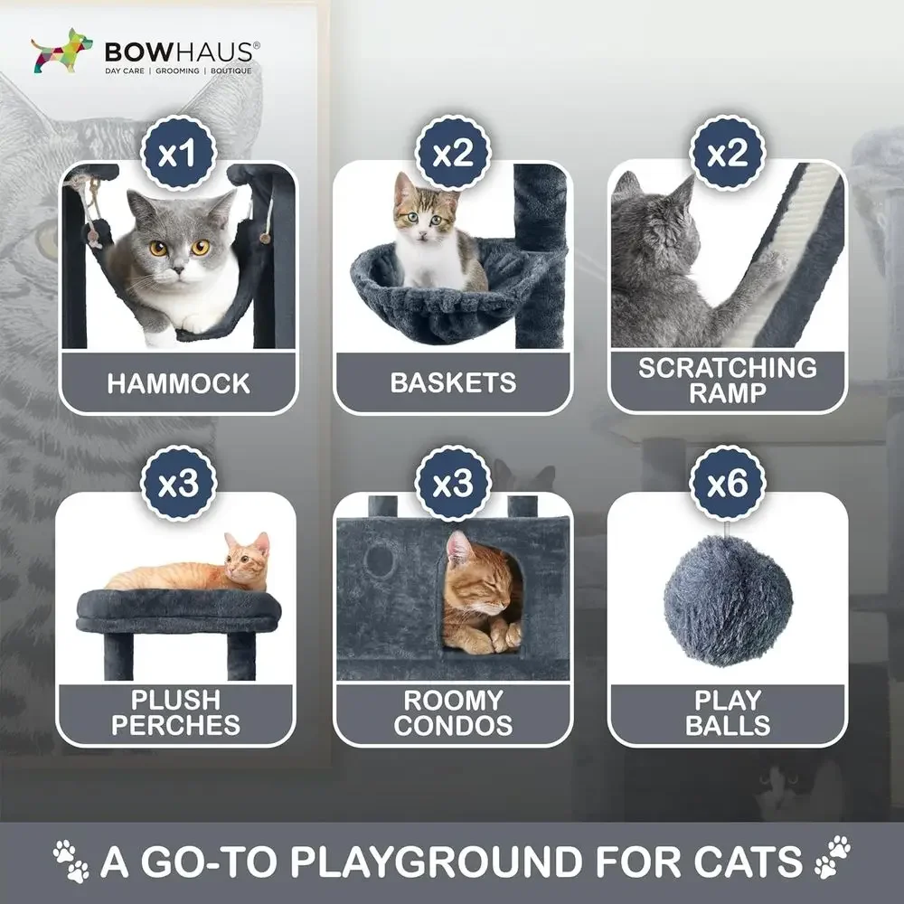 80-Inch Tall Cat Tower for Lar - đánh giá và giá Cat Scratching Post