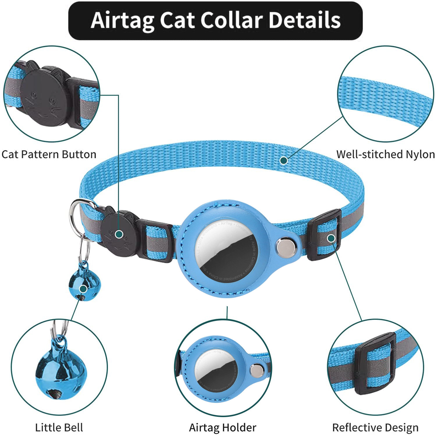Airtag Case Collar for Cat wit - đánh giá và giá Pet Supplies Locations