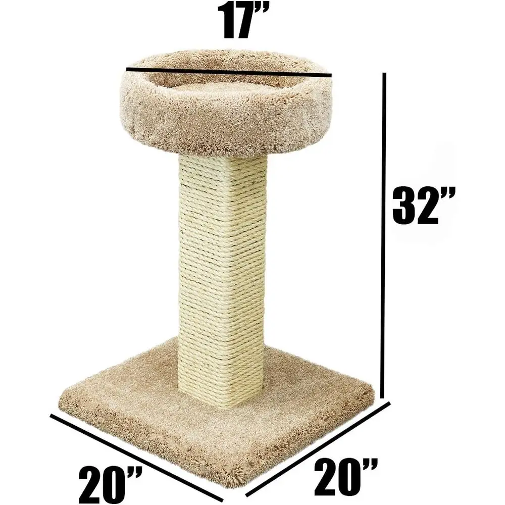 Large Solid Wood Cat Scratchin - đánh giá và giá Cat Scratching Post