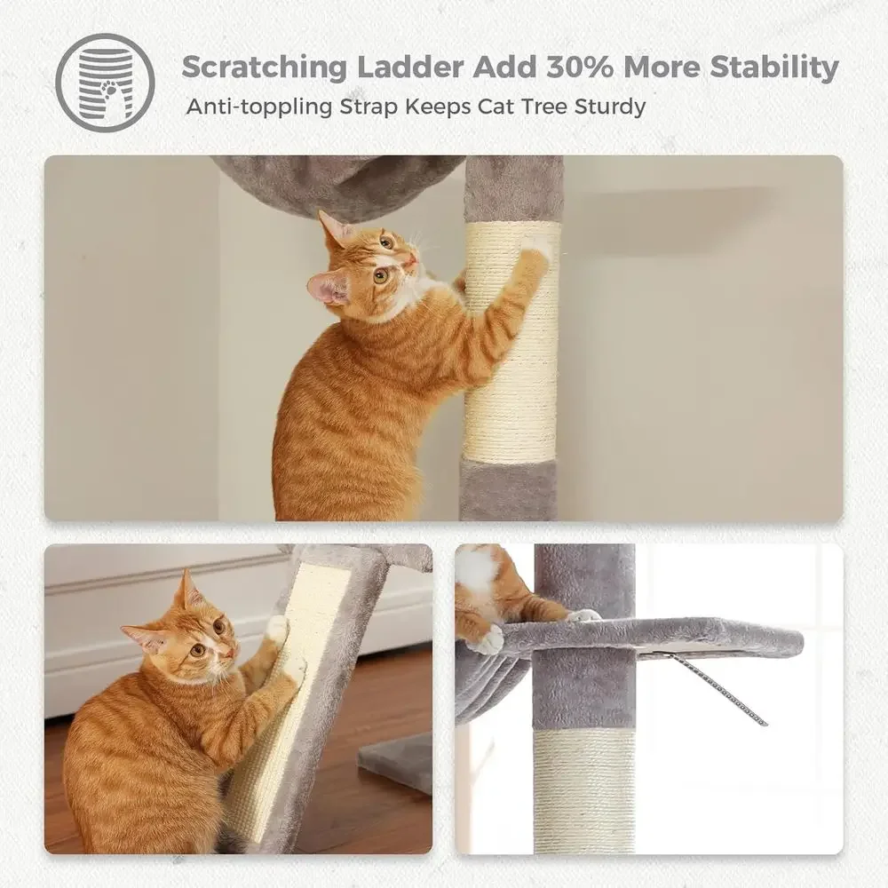 Adjustable 5-Level Cat Tree, 8 - đánh giá và giá Cat Scratching Post