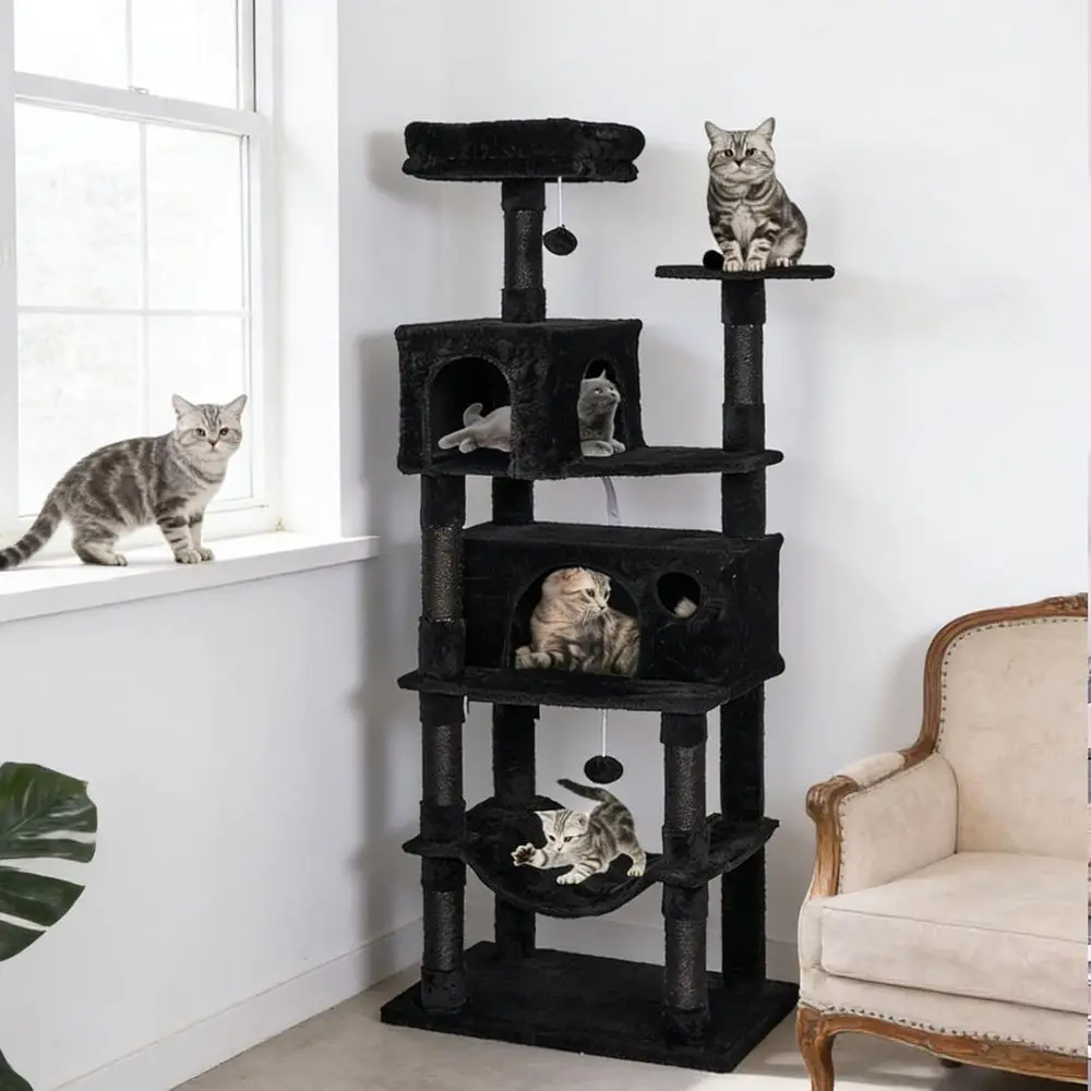67 Multi-Layered XL Cat Tower  - đánh giá và giá Cat Scratching Post
