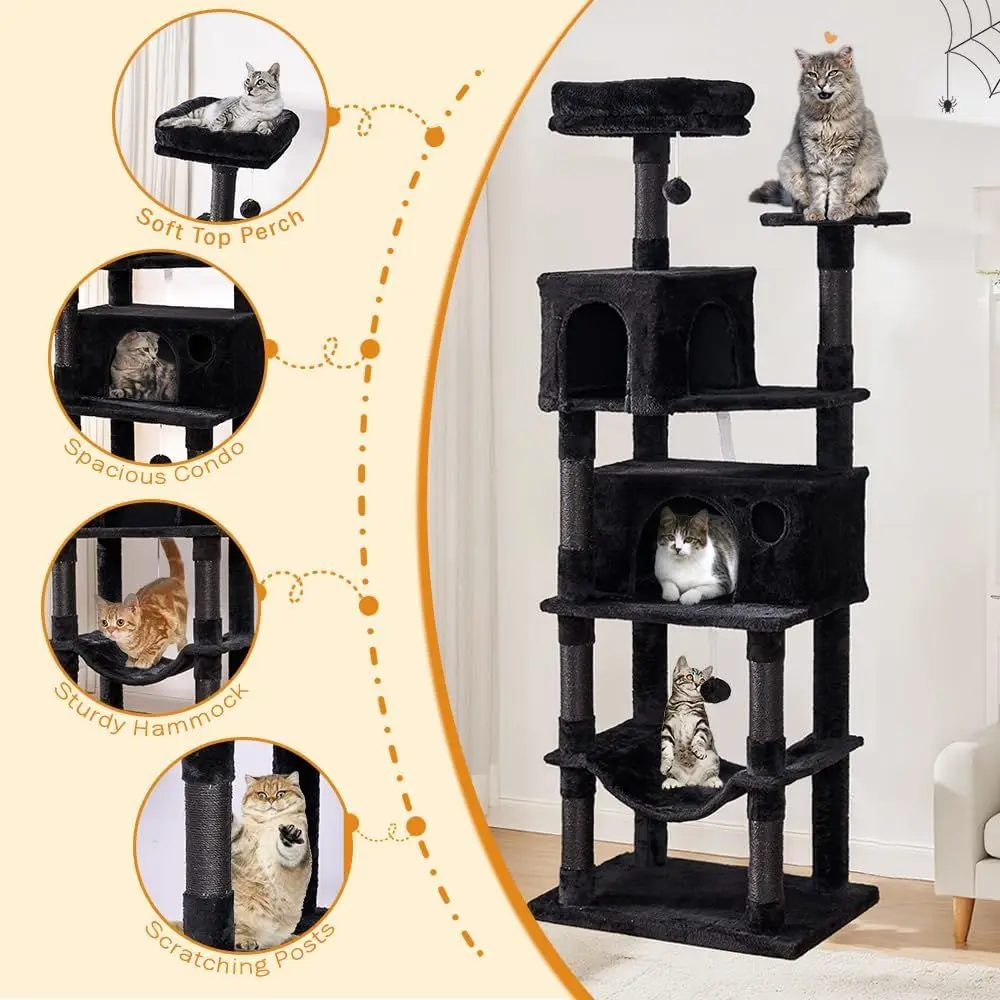 67 Multi-Layered XL Cat Tower  - đánh giá và giá Cat Scratching Post