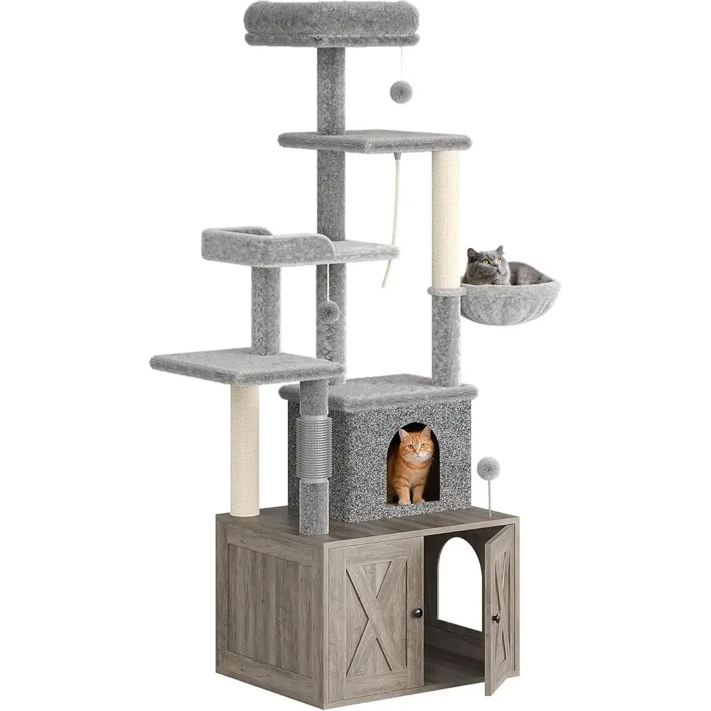 Large Multi-Level Cat Playhous - đánh giá và giá Cat Scratching Post