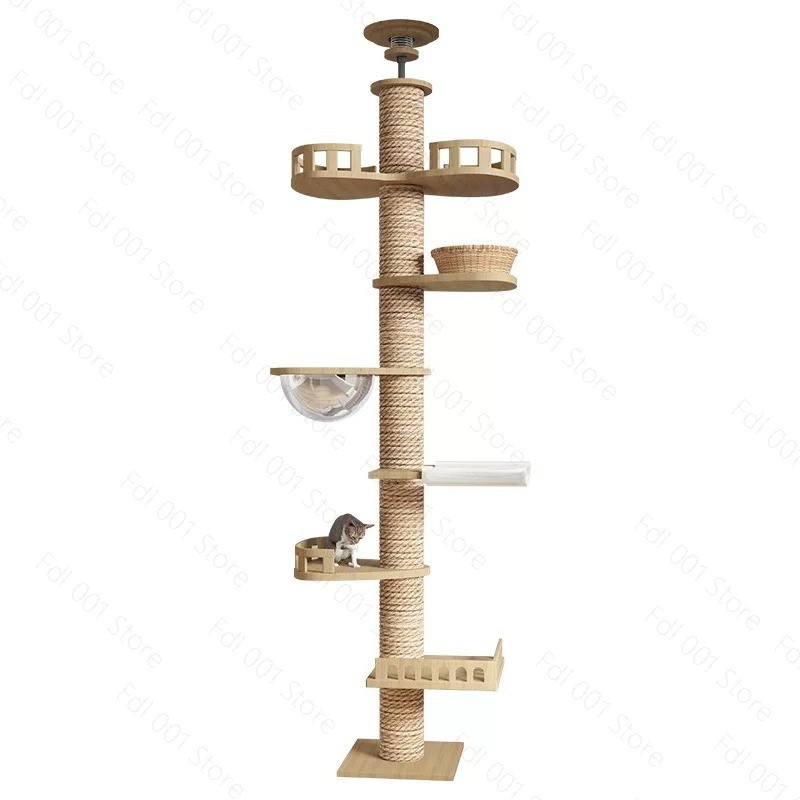 Adjustable Cat Tree House Cat  - đánh giá và giá Cat Scratching Post