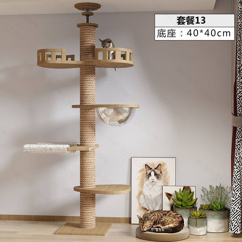 Adjustable Cat Tree House Cat  - đánh giá và giá Cat Scratching Post