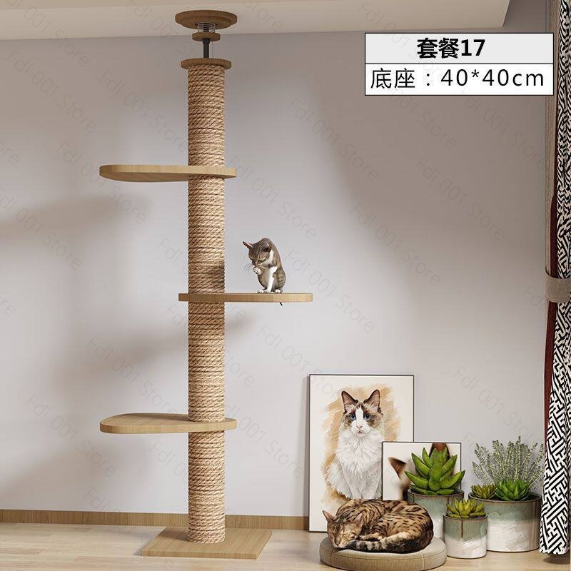 Adjustable Cat Tree House Cat  - đánh giá và giá Cat Scratching Post