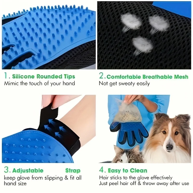 Pet Hair Glove Comb Pet Dog Ca - đánh giá và giá Pet Grooming Glove