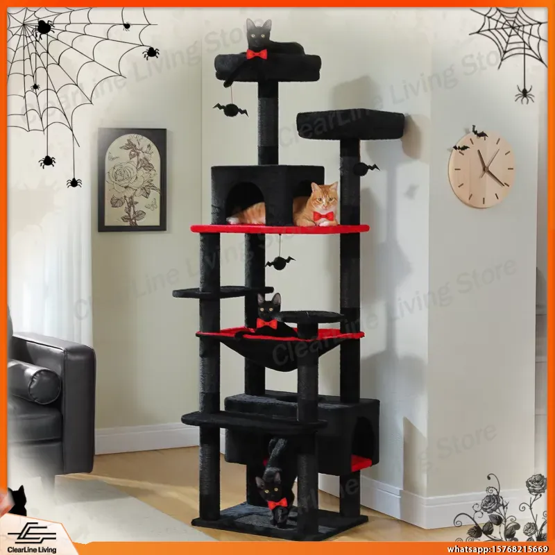 Large Cat Tree Tower for Indoo - đánh giá và giá Cat Scratching Post